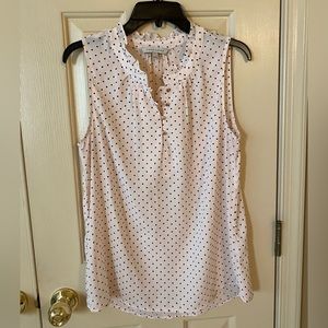 41 Hawthorn white polka dot blouse